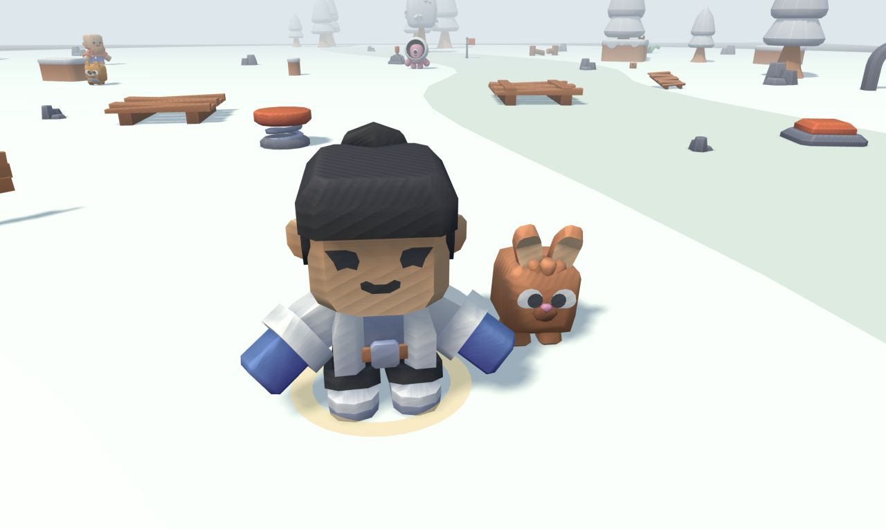 Snowfield Walk × Low Poly Game