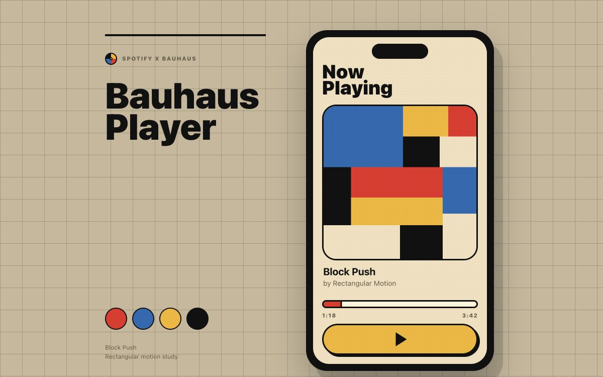 Spotify × Bauhaus
